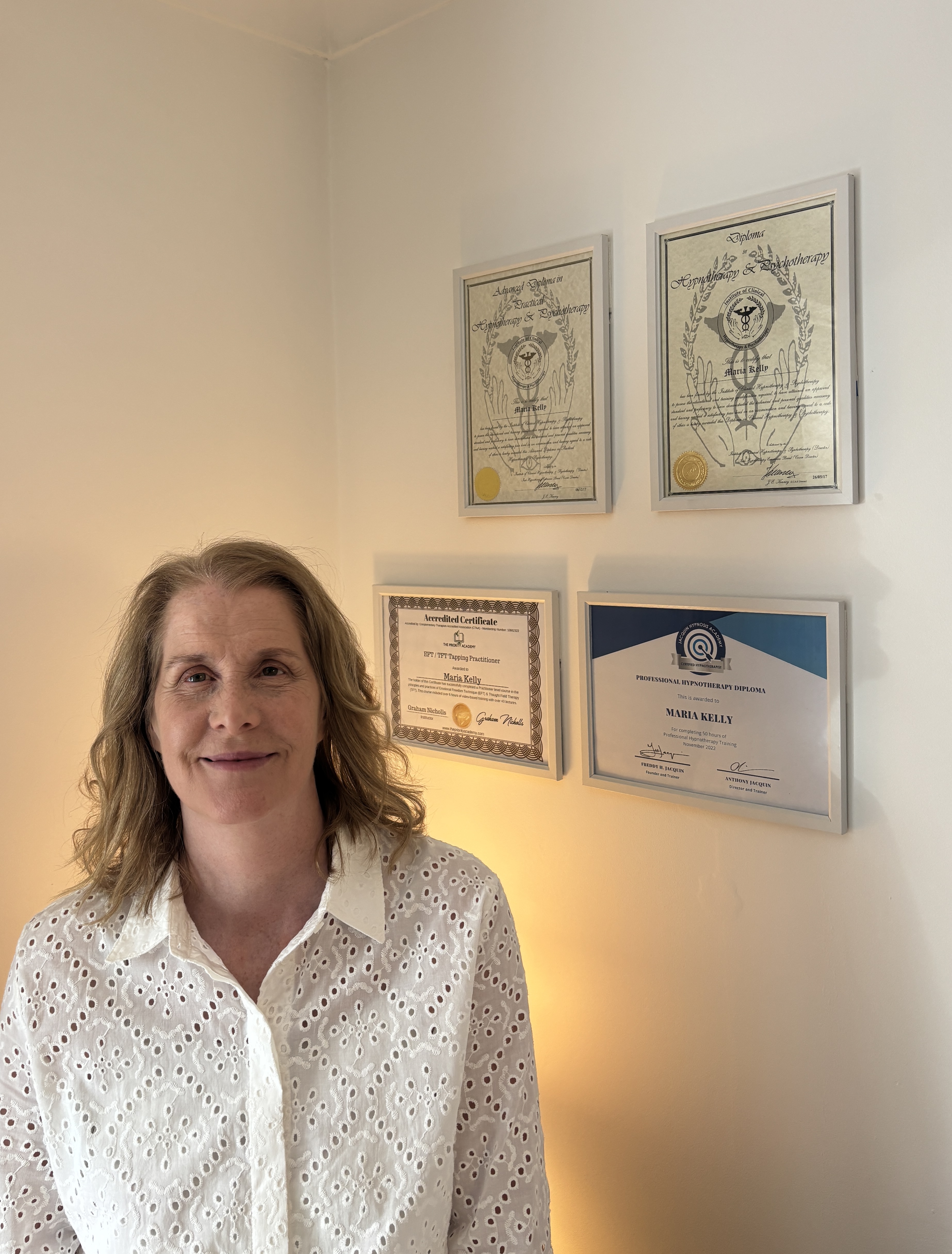 Maria Kelly — Clinical Hypnotherapist & Havening Practitioner Dublin Ireland